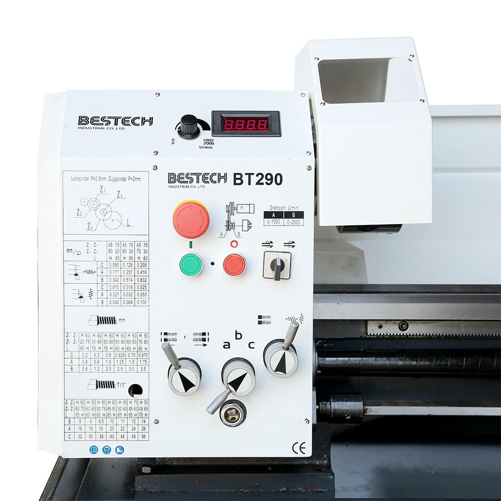 BT290 1.5KW horizontal lathe mini hobby lathe machine for sell