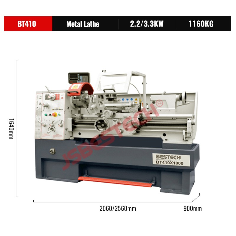 BT410 Metal turning torno lathe machine with taper attachments