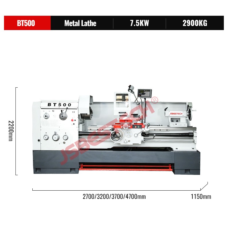 BT500 heavy duty horizontal lathe metal lathe factory manufacturer