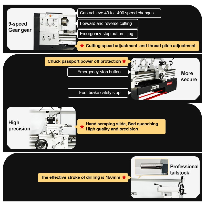 BT500A Second hand lathe for sale turning chinese mini lathe