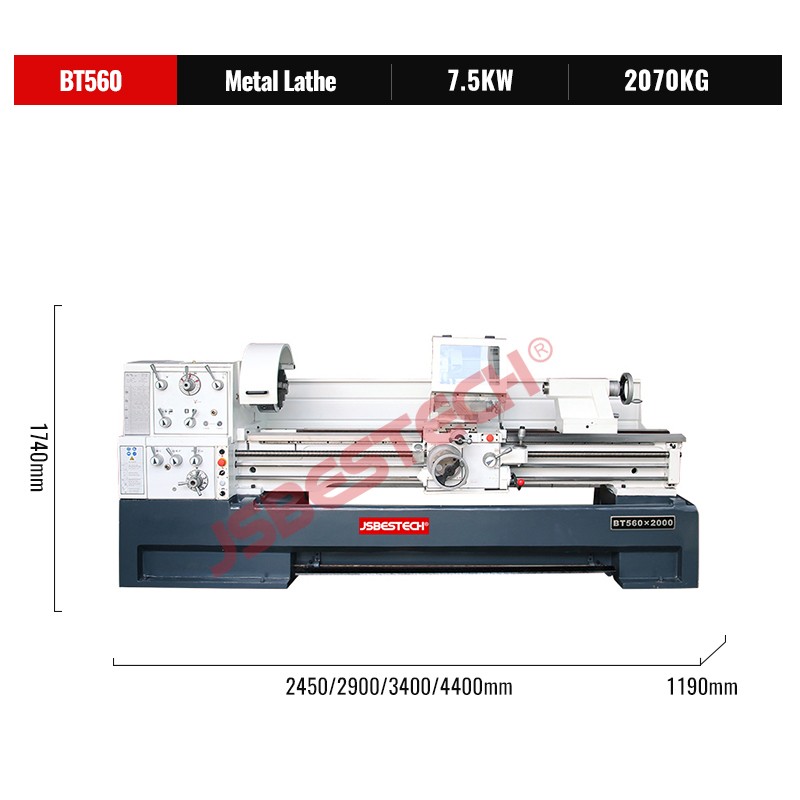 BT560 7.5KW iron industrial metal lathe machine for sale craigslist