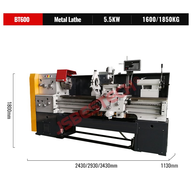 Chinese manual metal lathe machine with large dimensions