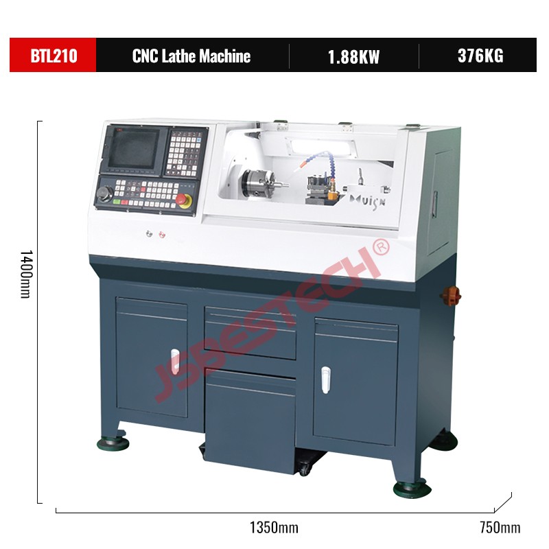 BTL210 26mm spindle bore Mini small desktop cnc lathe machine