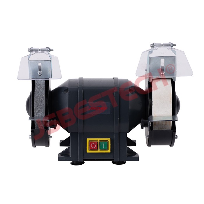 MD3215FB Electric Industrial Bench Grinder Machine with 150x20/40x12.7mm Wheels 36# 80# Grit 1 Year Warranty