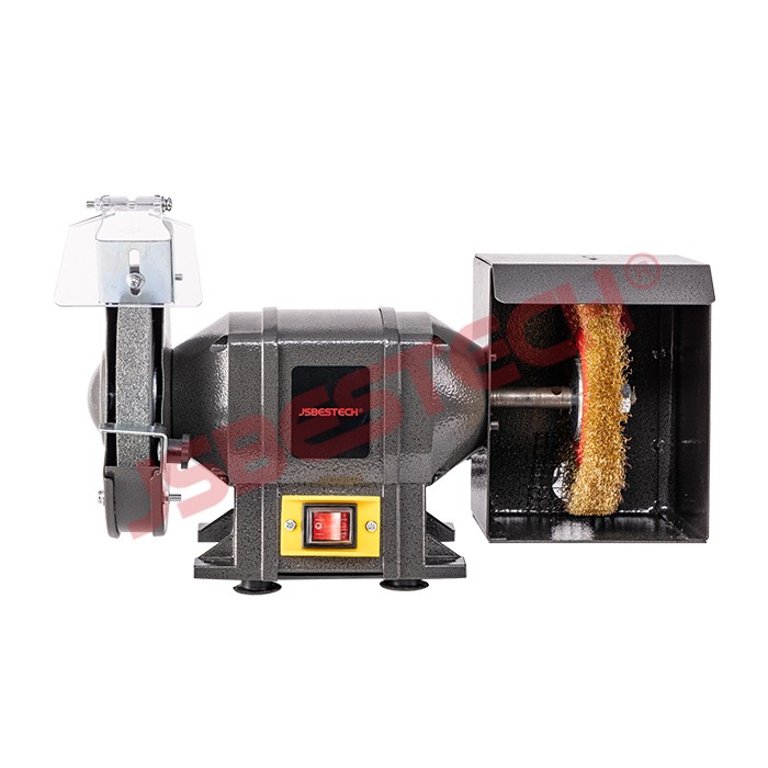 MD3215FW Industrial Electric Bench Grinder Machine 60# Grit 20mm Wheel Thickness for General Purpose Metal Polishing