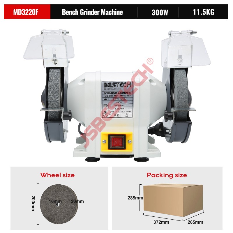 MD3220F Hot sale bench grinder machine price list 350w