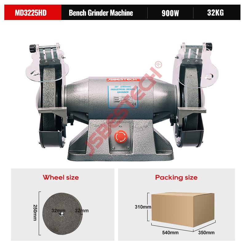 MD3225HD Copper wire motor manual Bench grinder machine