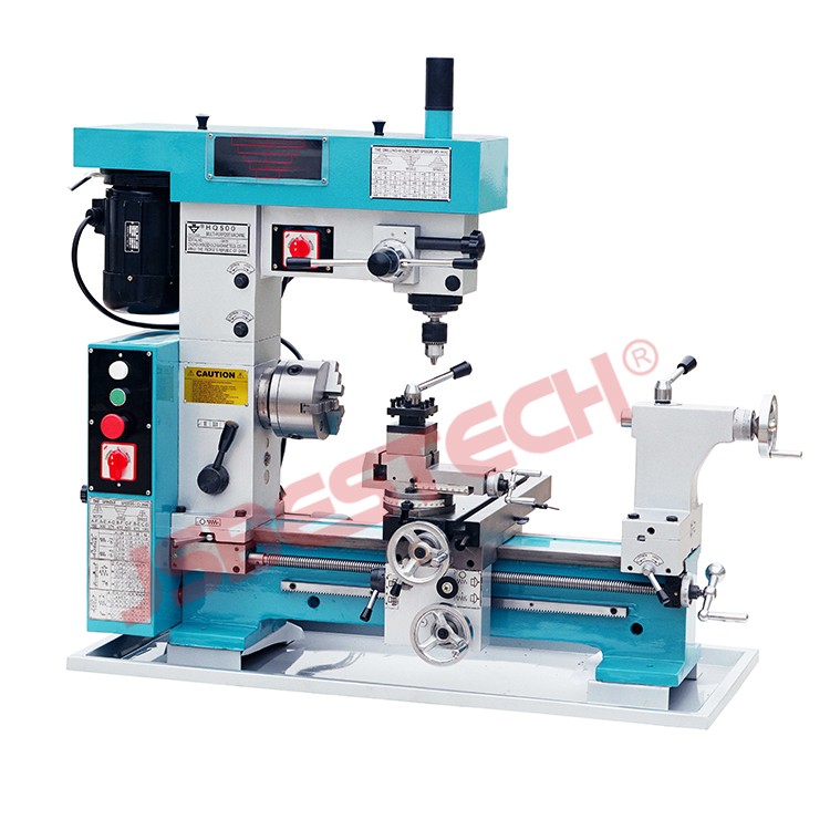 Manual Mini Lathe Milling Machine HQ500 Combo Lathe Milling Machine Metal Combination Lathe Milling Machine