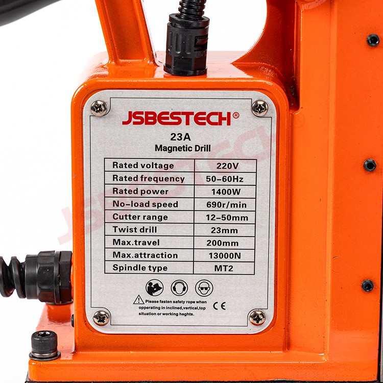 Portable MD-23A Magnetic Drill for On-Site Steel Construction Projects