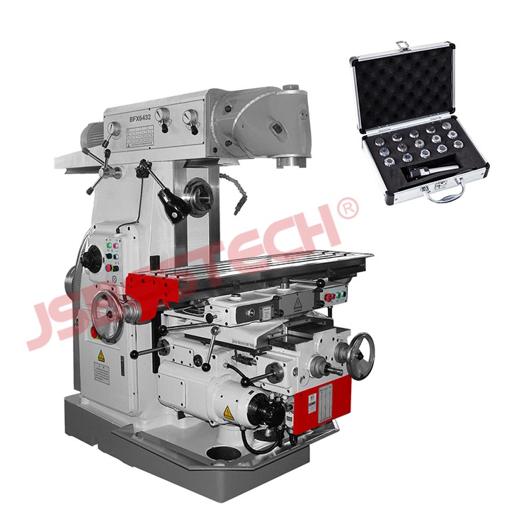 Universal Milling Machine BFX6432 With Vertical/Horizontal Spindle and Rotary Table