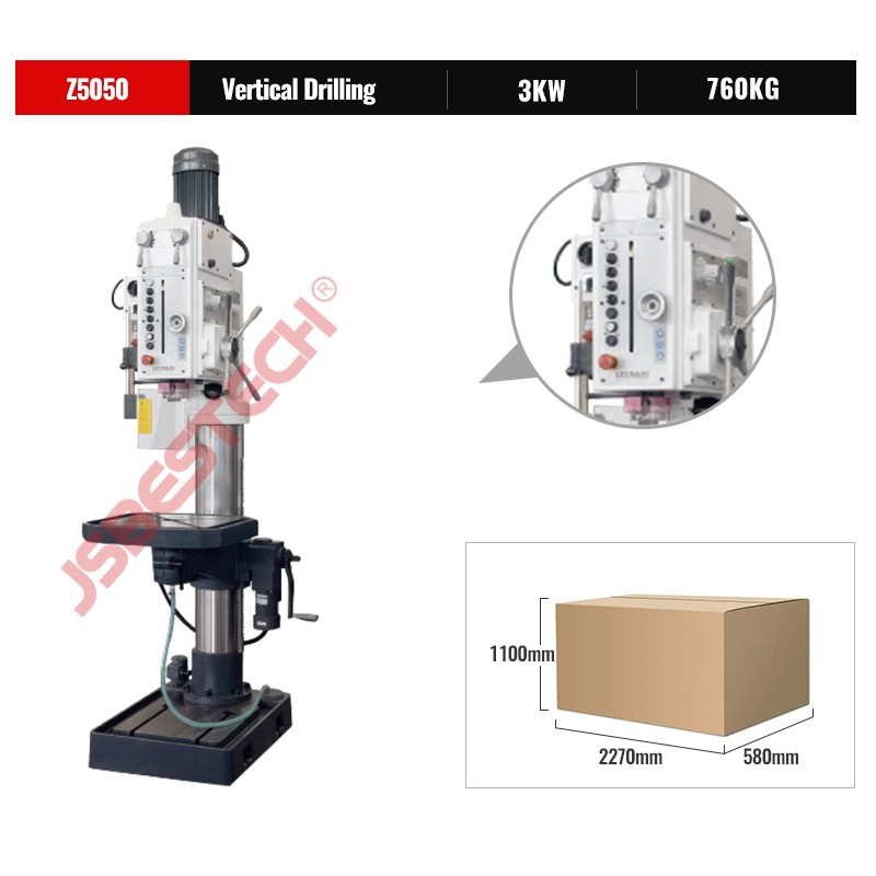 Z5050 50mm drill capacity M33 tapping heavy duty drilling machine