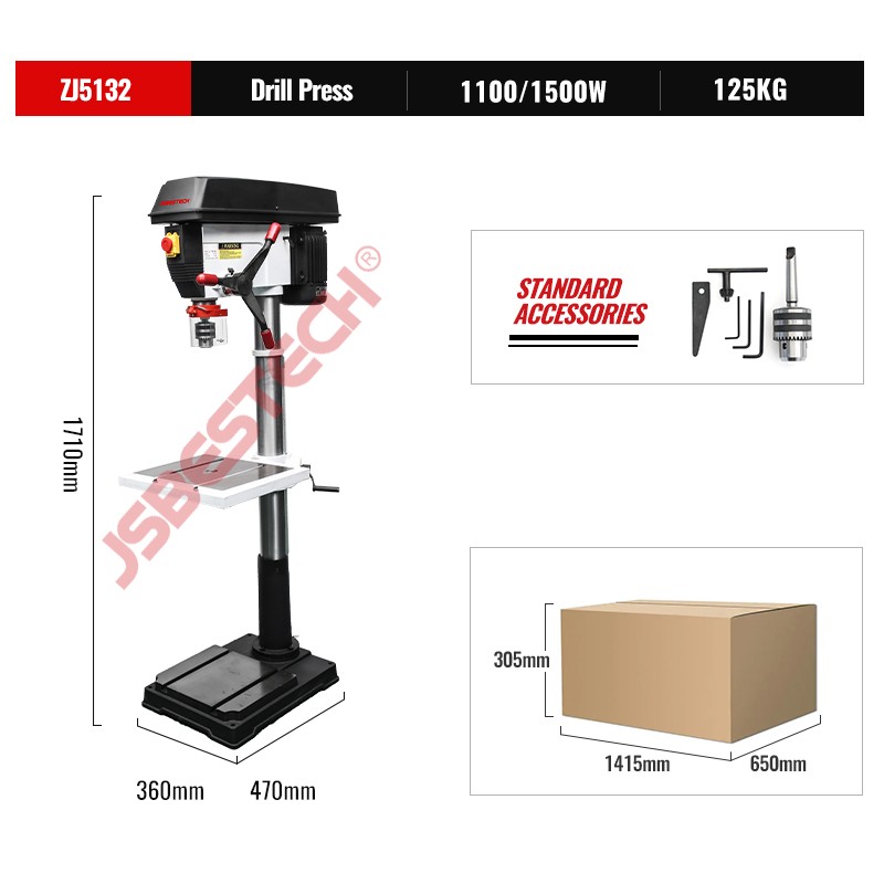 ZJ5132 Industrial heavy duty large drill press machine set