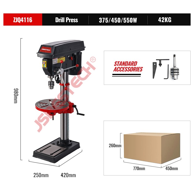 ZJQ4116 16mm floor type vertical drill press machine