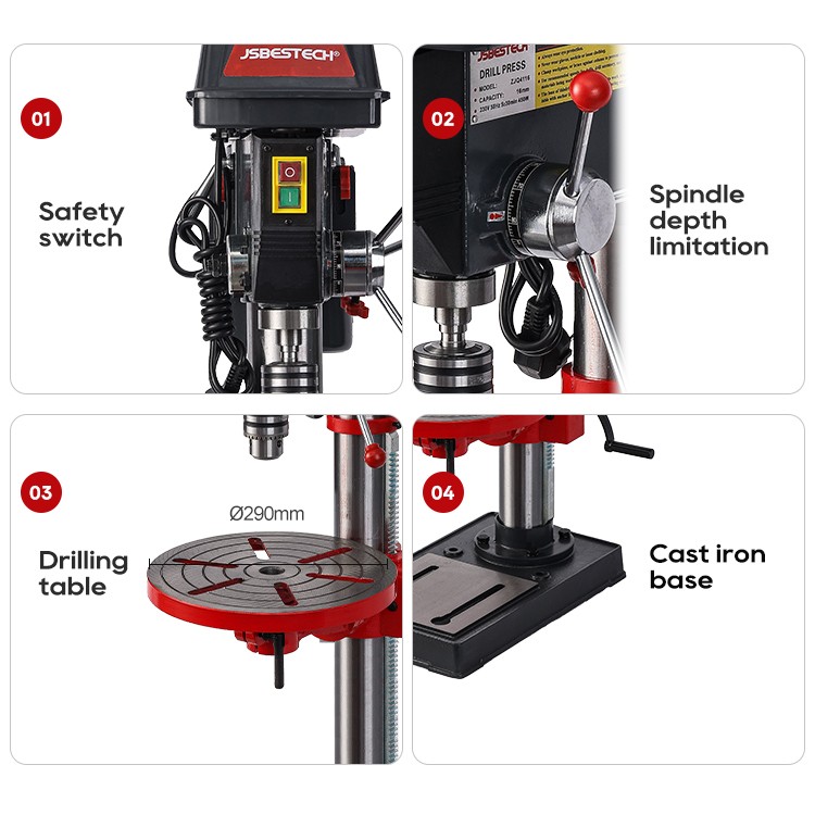 ZJQ4116 16mm floor type vertical drill press machine