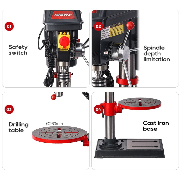 ZJQ4116B CE approval pillar vertical drilling machine for metal drilling